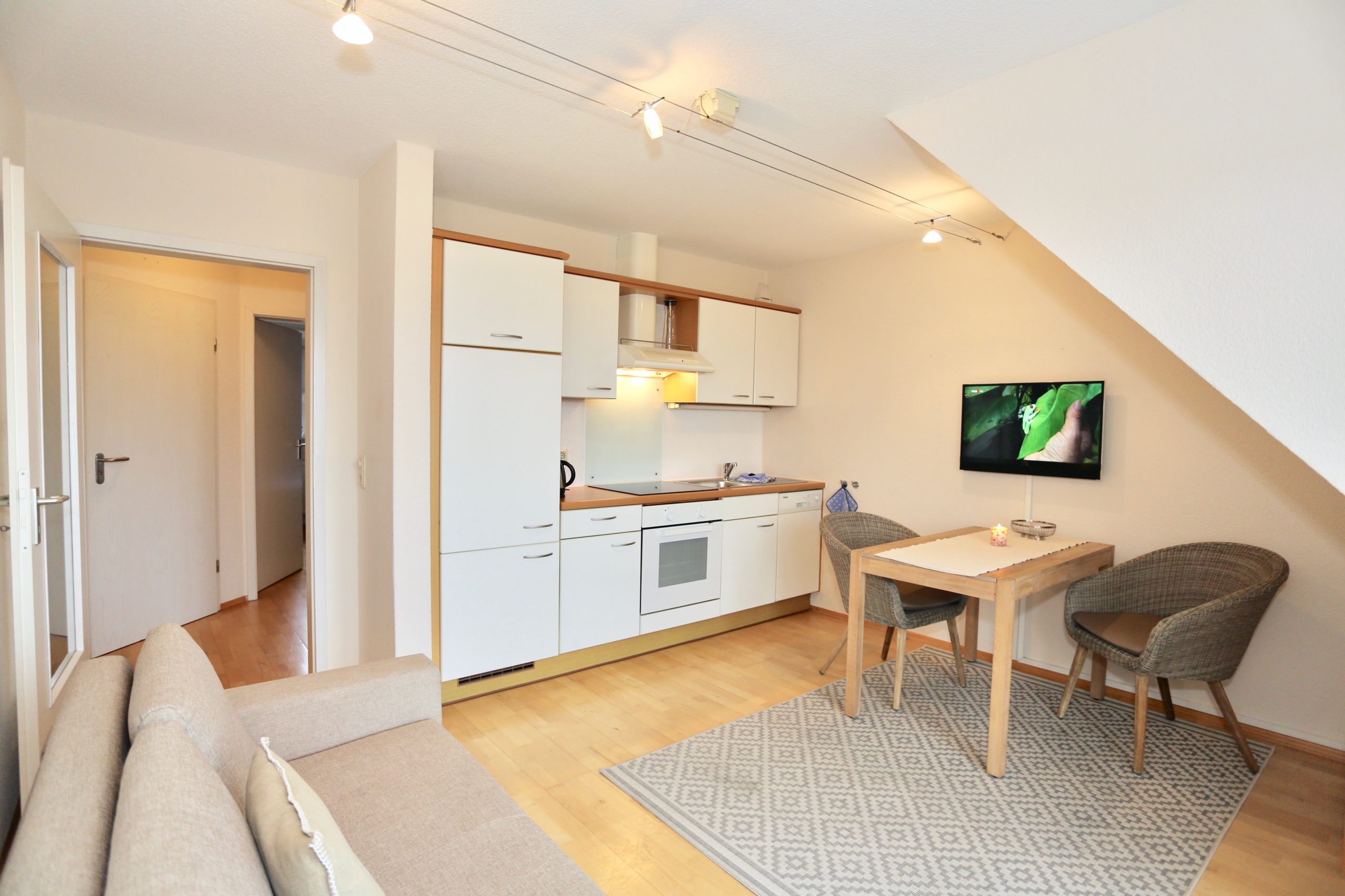 Wohnküche der Ferienwohnung Ausguck
